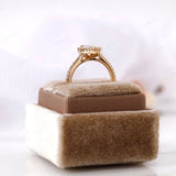 1.0 CT Pear Shaped Lab Grown Diamond Halo Engagement Ring, Unique 14K Solid Gold Vintage Style Ring, Antique Pear Diamond Ring