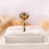 Unique Cushion Cut 7.5 MM Moissanite Ring - Perfect Promise Ring for Her, Classic Vintage Style Statement Piece, Gift For Her