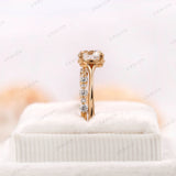 Sparkling Lab Grown Diamond Stacking Ring Set, Perfect for Lovebirds, Stackable Design for Your Special Day, Dazzle Your Partner with Style