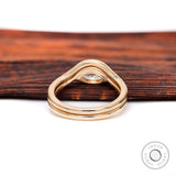 Romantic Marquise Moissanite Wedding Set with Curved Band - Handcrafted Elegance, Unique East West Marquise Ring Set, Perfect Gift For Her