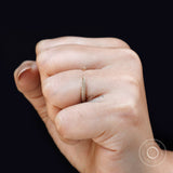 Unique Open Claw Wedding Band, Tiny Milgrain Open Spacer Ring, Delicate Moissanite Open Cuff Ring, Open Claw Pave Band Ring, 14k Gold Ring