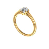 1 CT GHI OEC Solitaire Moissanite Ring, 10K Yellow Gold Vintage Style Unique Engagement Ring, Proposal Ring For Women, Promise Ring Gold
