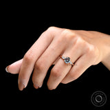 Ethereal Beauty: Delicate Bezel Set Moissanite Engagement Ring in Rose Gold, A Unique Symbol of Love, Handcrafted Elegance, Wedding Ring