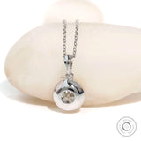 Elevate Your Style: 8 MM Round Moissanite Pendant, Exquisite Georgian Jewelry Piece 8 Claw Prong Pendant, Single Stone Pendant in Solid Gold