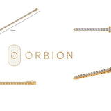 3 MM Round Cut Moissanite 14K Yellow Gold Tennis Bracelet, Moissanite Bracelet Gold, Bracelet for Women, Handmade Jewelry, Gift for Her