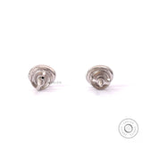 Cluster Diamond Earrings, Oval Stud Earrings, Oval Shaped Earrings Dainty, Pave Earrings Studs, Lab Grown Studs Earrings, White Gold Studs