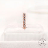 Moissanite Wedding Band Women Rose Gold Half Eternity Diamond Wedding Ring Matching Stacking Ring Minimalist Delicate Bridal Anniversary