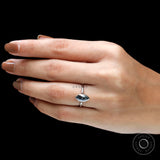 1 CT Marquise Cut Grey Moissanite Ring, Bezel Engagement Ring, 10K/14K/18K Solid White Gold Ring, Grey Stone Ring, Fancy Color Gemstone Ring