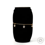 Alternate front view yellow gold ocean charm bolo bracelet