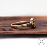 1.35 CT OMC Pear GHI Moissanite Vintage Engagement Ring, Claw Prong, Antique Old Mine Cut, Pear Cut Anniversary Ring,Solid Gold Ring for Her