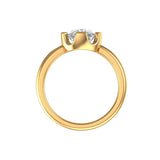 Classic 4 CT Elongated Cushion Cut Moissanite Solitaire 14k Solid Yellow Gold Engagement Ring 6 Claw Prongs Anniversary Ring/Gift In Fashion