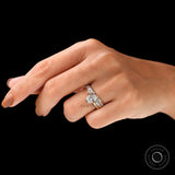 1 .2 Ct Oval Lab Grown Diamond Bezel Engagement Ring IGI Certified 10k Yellow Gold Ring Solitaire Cathedral Shank Promise Ring For Her