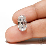 3.79 CT Antique Elongated OMC White Loose Moissanite, Old Mine Cut Loose Moissanite Stone for Solitaire Ring, Anniversary Gift For Her