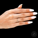 Unique curved wedding band solid gold minimalist ring pure gold wedding ring matching band stacking ring wedding band gift for her