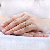 Exquisite 4.3 CT Moissanite Vintage Ring - Perfect for Your Special Occasion, Old European Cut Georgian Ring - Anniversary Ring For Her