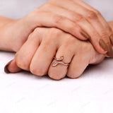 Unique Snake Design Engagement Lab Diamond Ring, Bridal Ring, Solid Yellow Gold Ring, Anniversary Gifts, Promise Ring, Handmade Ring For Her