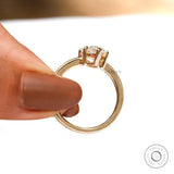 3 Ct Marquise Cut Moissanite Engagement Wedding Ring Yellow Gold 14k Single Stone Ring 6 Prong Simple Solitaire Promise Ring For Women