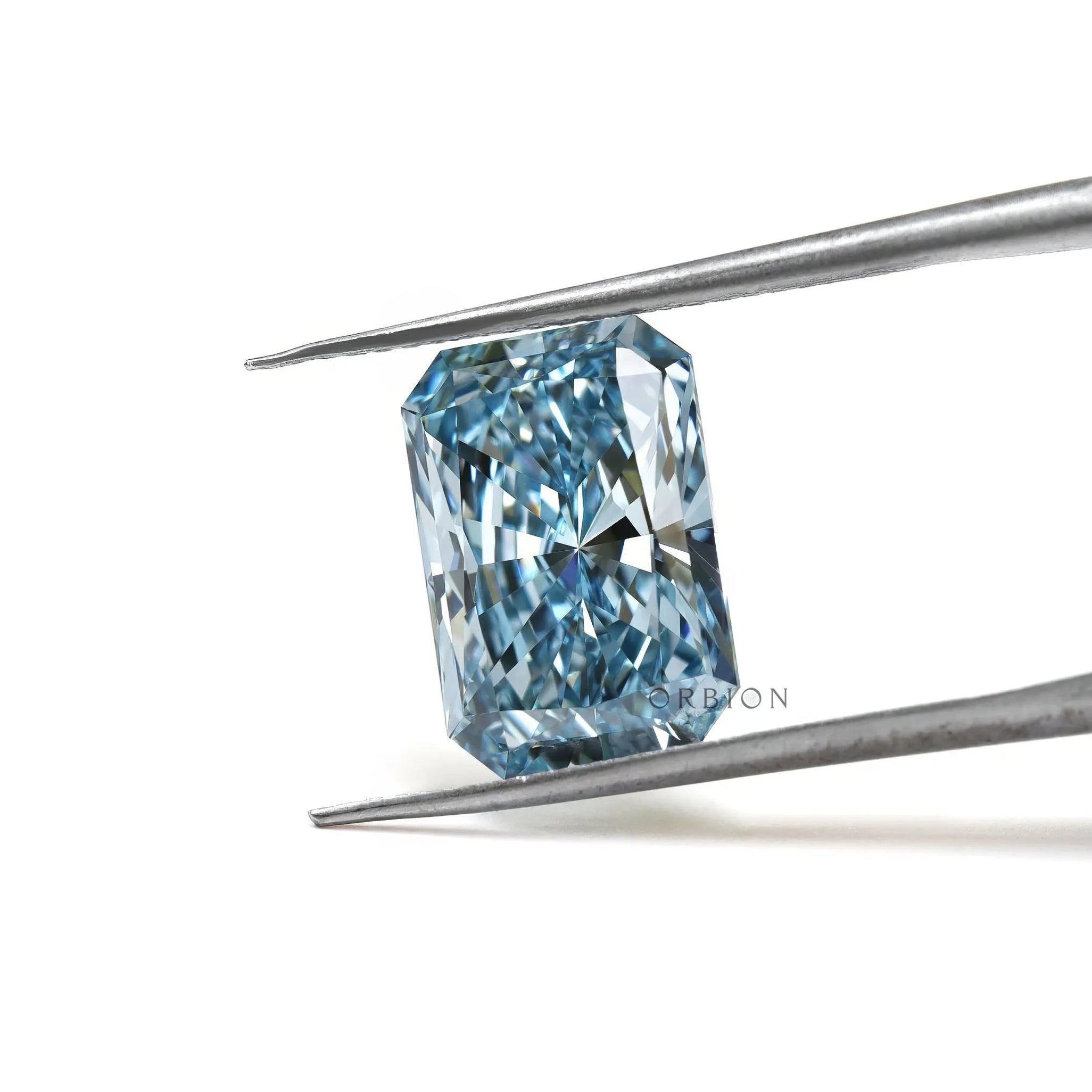 Fancy vivid blue radiant brilliant cut loose lab diamond