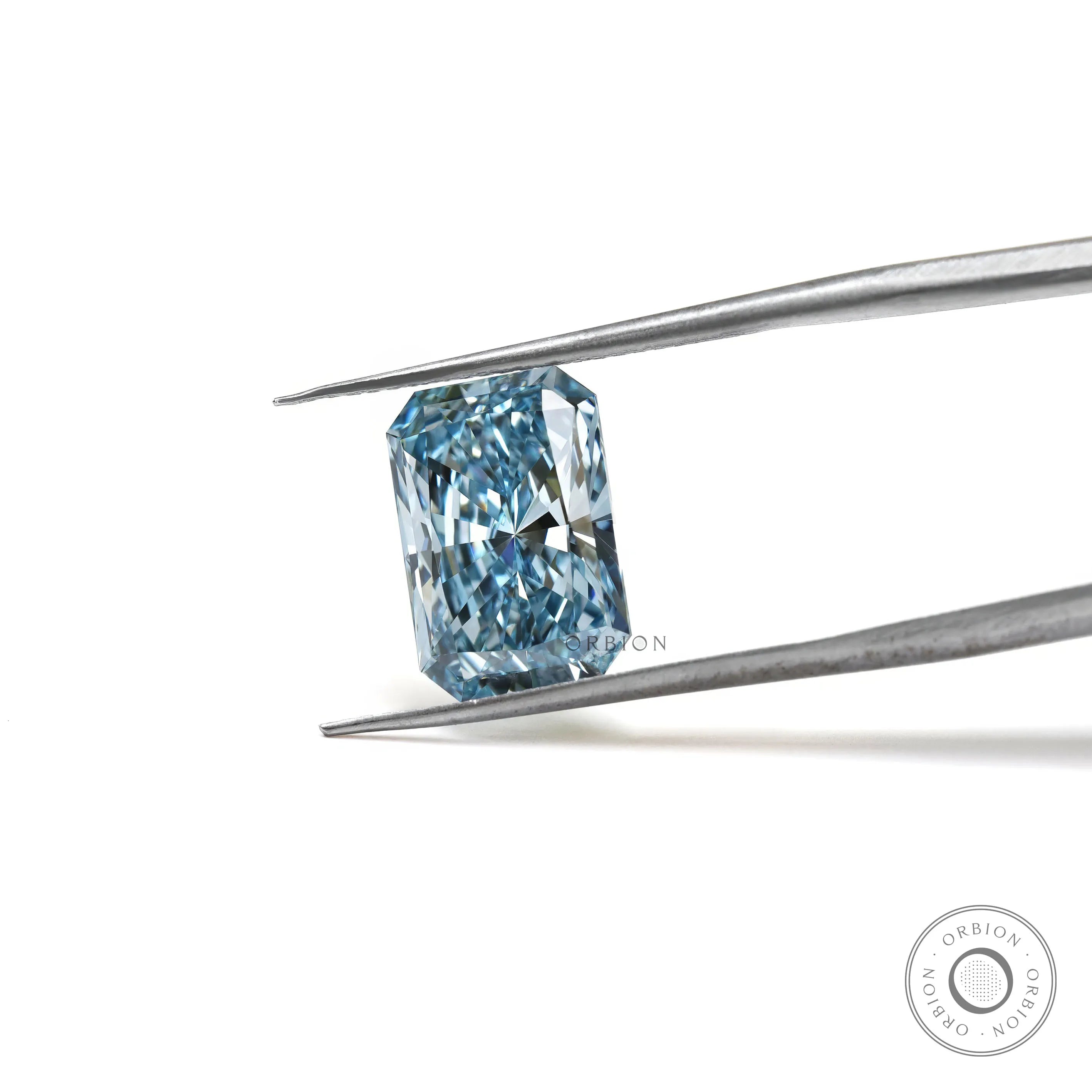 Fancy vivid blue radiant brilliant cut loose lab diamond