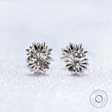 Lotus Inspired “Majestic Bloom” Earrings, Fancy Yellow Lab Diamond Earrings, Flower Petals, Uniquely Designed Diamond Earrings in Solid Gold