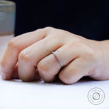 Half Eternity Moissanite Wedding Band, Minimalist Pave Set Wedding Band, Dainty Stacking Anniversary Band, Matching Stack Band