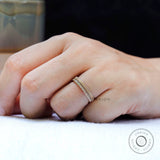 Golden Beauty: Textured Half Eternity Band, Perfect for Stacking or Solo Wear, Handcrafted Elegance for Every Occasion, Gift For Her