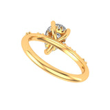Pear Engagement Moissanite Ring, Anniversary Ring 10K 14K 18K Solid Gold Rings for Women Teardrop Diamond Ring 1.25 CT Pear Diamond Ring