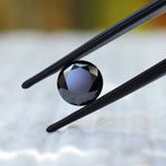 Front view of 2 CT Round Old European Cut Black Moissanite