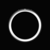 5 MM Comfort Fit 14K White Gold Asscher Cut Round DEF Moissanite Wedding Band For Women, Anniversary Band, Eternity Ring, Stacking Band