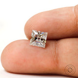 6.00 mm Square French Cut Moissanite Loose Stone, Antique Old Cut Loose Moissanite Stone For Custom Jewelry, Anniversary Gift