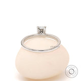 Unique Emerald Cut Grey Moissanite Engagement Ring 14K White Gold Dainty Martini Set Grey Stone Promise Wedding Anniversary Ring For Women