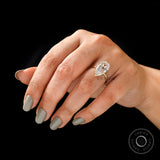 6 Ct Antique Large Pear Old Mine Cut Solitaire Moissanite Engagement Ring Teardrop Wedding Ring Big Moissanite Vintage Style Pear Cut Ring