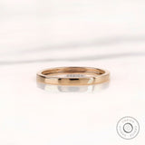 14k Solid Yellow Gold Flat Wedding Band • POLISHED • COMFORT FIT • Classic Wedding Rings for Men and Women • Plain Simple Wedding Band Ring