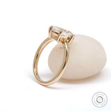 3 Ct Marquise Cut Moissanite Engagement Wedding Ring Yellow Gold 14k Single Stone Ring 6 Prong Simple Solitaire Promise Ring For Women