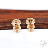 1 CT Diamond Halo Earrings, Lab Diamond Earrings Round, Cluster Diamond Earrings, 10k/14k/18k Solid Gold Statement Earrings, Diamond Studs