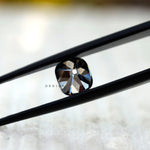 Old Mine Cut Cushion Grey Moissanite Stone