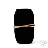 Front profile crossover diamond bangle bracelet rose gold