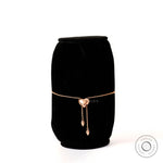 Back slider view adjustable diamond link bolo bracelet