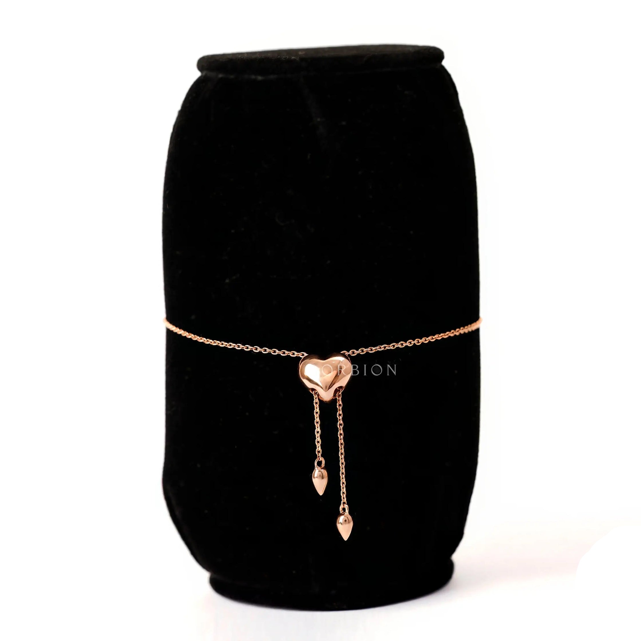 Back slider view adjustable diamond link bolo bracelet