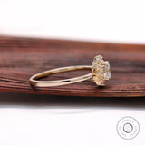 IGI Certified Round Lab Diamond Halo Engagement Ring, Halo Blossom Ring, Starburst Gold Ring, Cluster Diamond Ring, Wedding Ring Womens