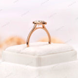 1 Carat Pear Shape Lab Grown Diamond Ring / Pear Cut Diamond Solitaire Engagement Ring / 14K Rose Gold Ring, Cathedral Ring, Gift For Her