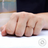 Open Pave Wedding Band, Moissanite Open Spacer Ring, Delicate Open Cuff Ring, Open Claw Ring, Gap Rings, Half Eternity Band, 14k Gold Band