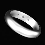 5 MM Comfort Fit 14K White Gold Asscher Cut Round DEF Moissanite Wedding Band For Women, Anniversary Band, Eternity Ring, Stacking Band