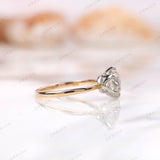 Orbion Jewels Moissanite Engagement Ring • Six-Prong Solitaire Moissanite Ring • Two Tone Wedding Jewelry • Trendy Best Friend Gift