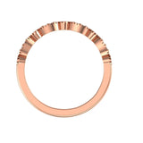 Cherish the Moment: Round Moissanite Gold Band, Vintage-Inspired Design, Choose Your Gold Finish, Perfect Stacking Ring, Gift For Her