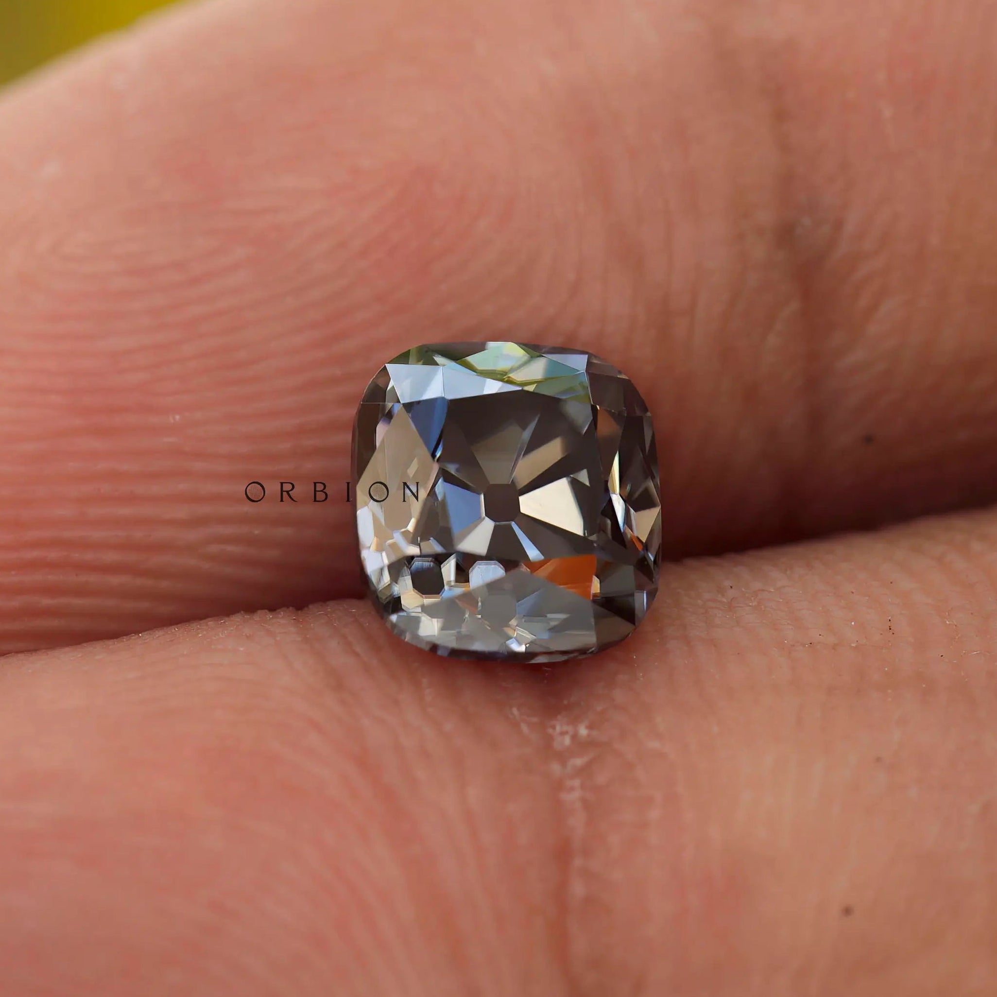 1.7 CT Elongated Cushion Grey Loose Moissanite Stone