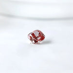 Pavilion view of fancy deep purplish pink lab diamond