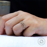 Solid Gold Wedding Band, Fluted Design, Modern Touch, 14k Or 18k, Timeless Dainty Classic Band, Textured Ring, Unique Plain Gold Band