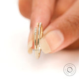 14K Gold Pave Open Cuff Claw Diamond Ring Unique Open Gap Wedding Ring for Women Dainty Thin Minimalist Stacking Ring Gift for her