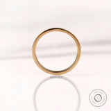 14k Solid Yellow Gold Flat Wedding Band • POLISHED • COMFORT FIT • Classic Wedding Rings for Men and Women • Plain Simple Wedding Band Ring